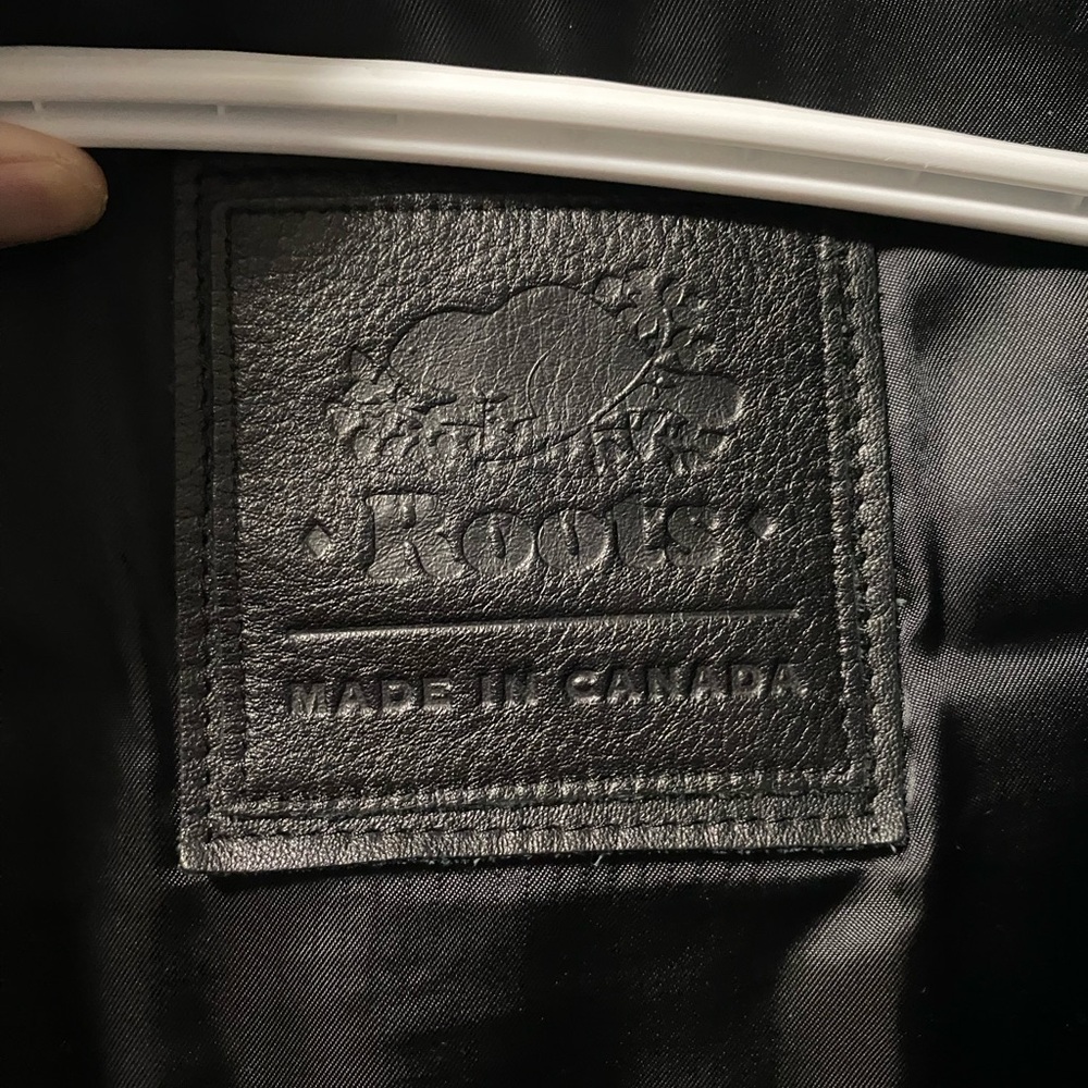 Roots Men's Gray and Black Varsity Award Jacket - Picture 3 of 5